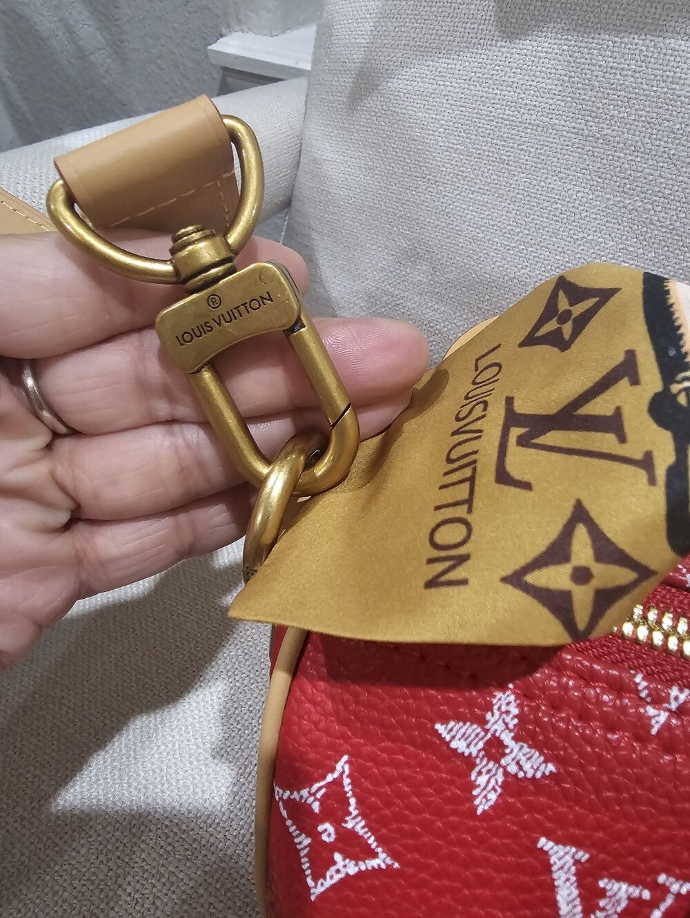 BEAUTIFUL RED P9 SOFT SPEEDY 25 BAG ❤️ - Picture 7 of 11